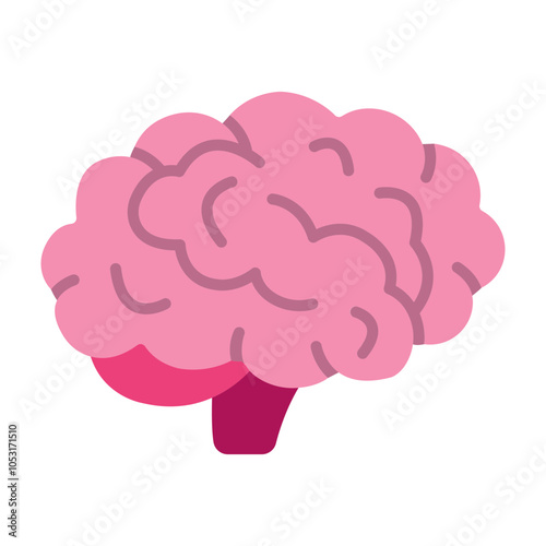 Brain Flat Icon Design