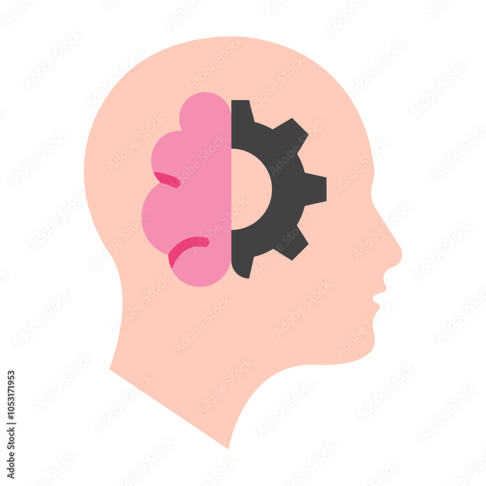 Machine Learning Flat Icon Design Machine Learning Flat Icon Design