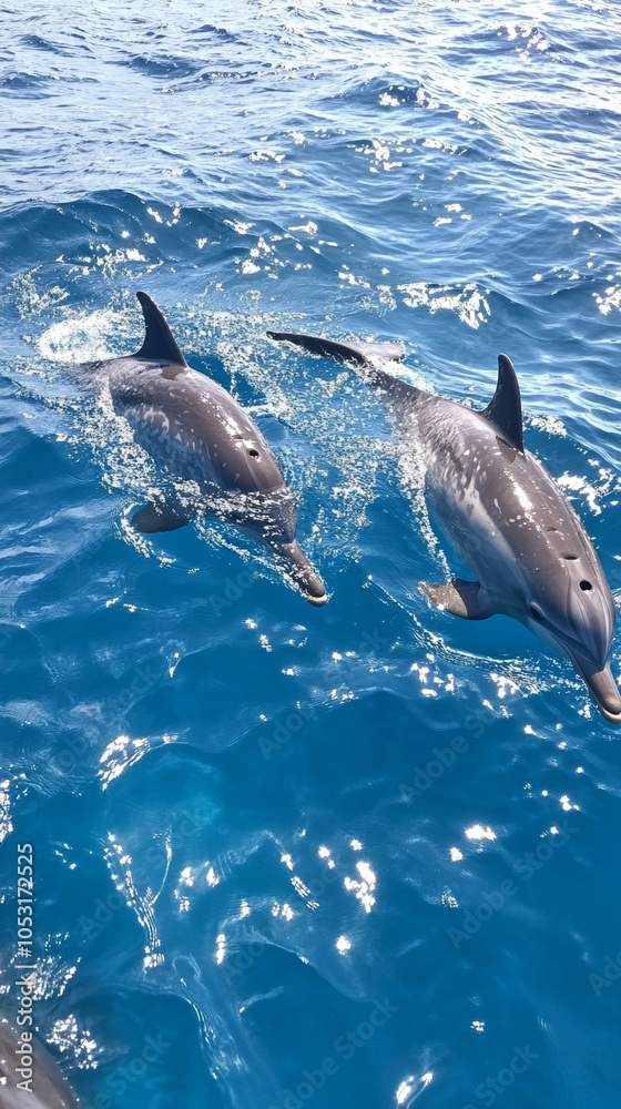 Obraz premium dolphin jumping out of water