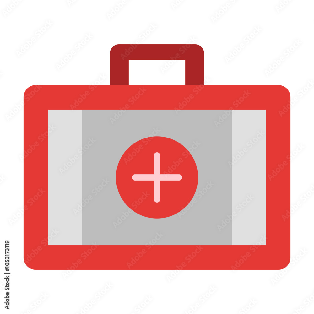 First Aid kit Flat Icon Design