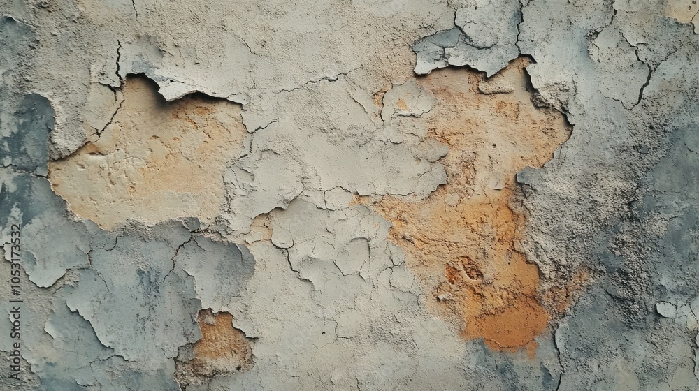 Obraz premium Weathered clay brick wall texture with rugged details