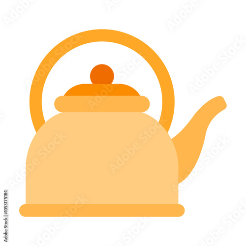 Kettle Flat Icon Design