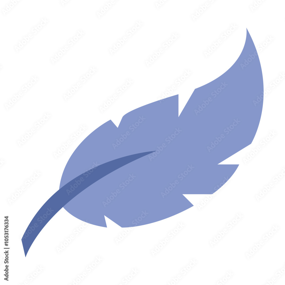 Obraz premium Feather Flat Icon Design