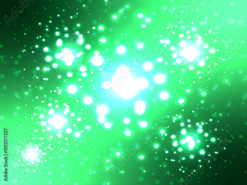 Glitter background material_green