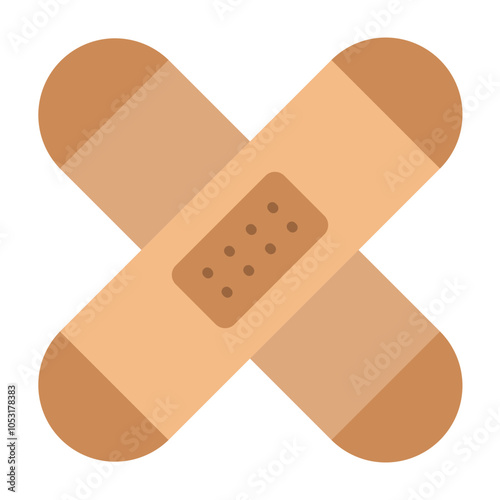 Bandages Flat Icon Design