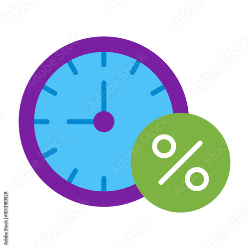 Limited Time Flat Icon Design