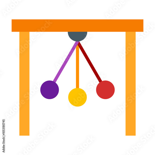 Pendulum Flat Icon Design