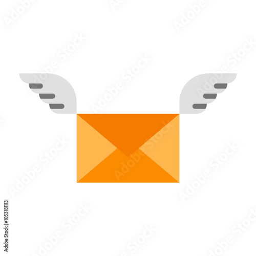 Wings Flat Icon Design