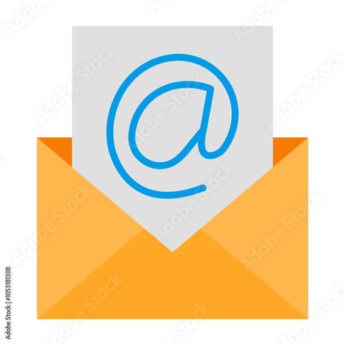 Mail Flat Icon Design