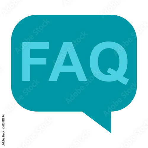 Faq Flat Icon Design