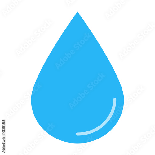 Drop Flat Icon Design