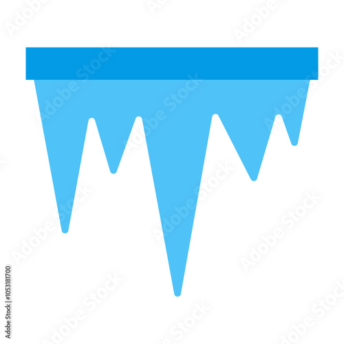 Icicles Flat Icon Design