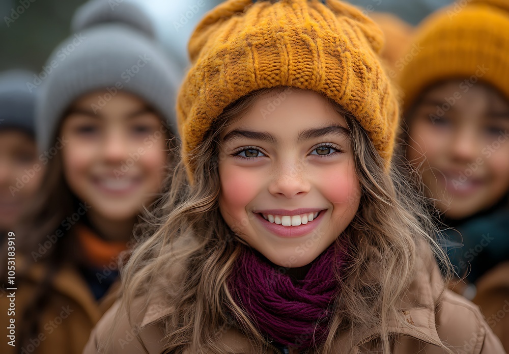 Children in Colorful Hats Enjoying a Day Together
Children in Colorful Hats Enjoying a Day Together
