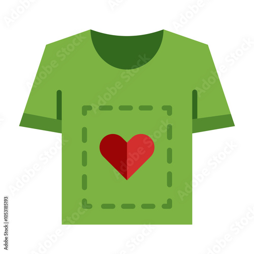 Shirt Design Flat Icon Design