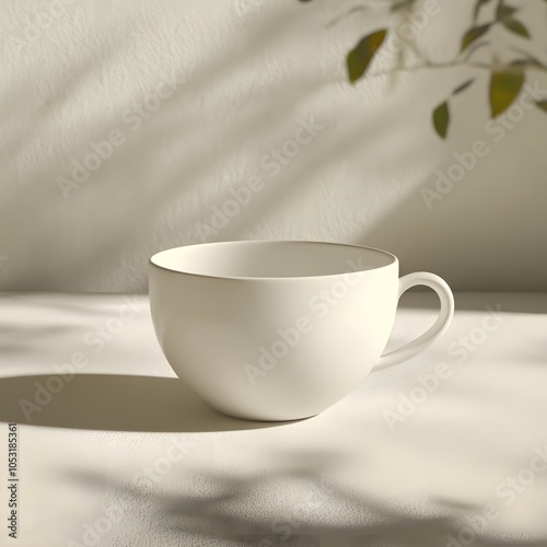 A blank mockup of a coffee cup