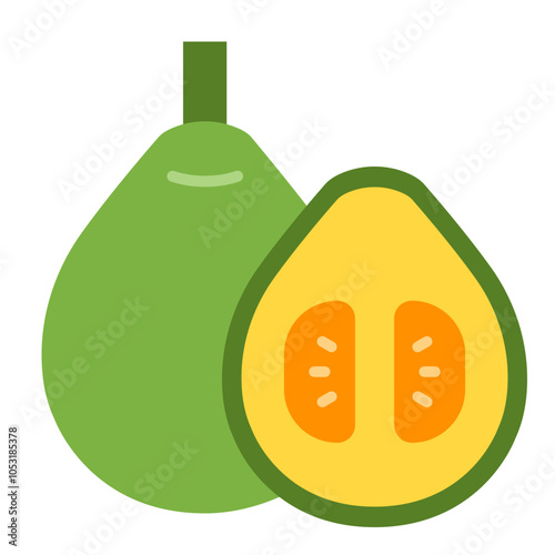 pomelo Flat Icon Design