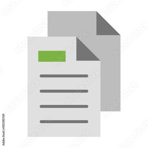 Copy Flat Icon Design