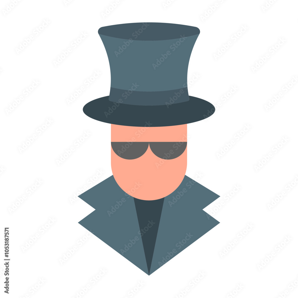 Obraz premium Fraud Flat Icon Design