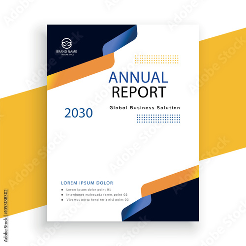 modern vector annual report corporate flyer design