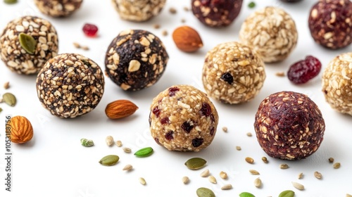 Assorted Energy Balls with Nuts and Seeds