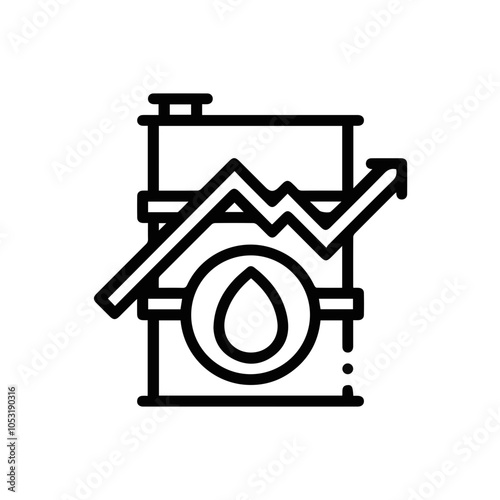 Oil icon symbol vector image Illustration 