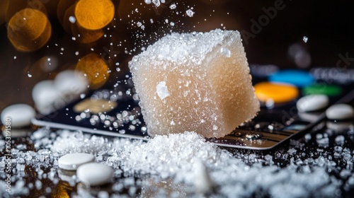 Melting Sugar Cube Credit Card Reveals Healthy Savings photo