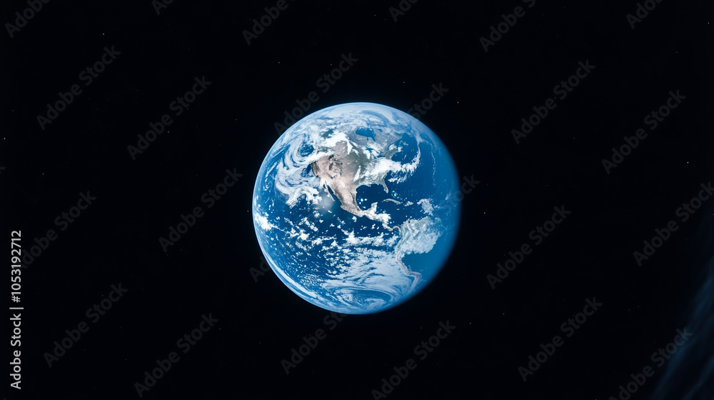 Obraz premium earth and moon