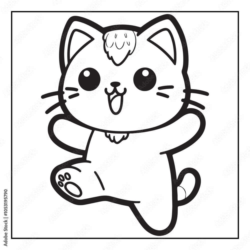 Cute Cat Kawaii Coloring Pages Bold and Easy Cute Kawaii Cat Plying Coloring Pages, Animal Coloring Pages Cute Cat Kawaii Coloring Pages Bold and Easy Cute Kawaii Cat Plying Coloring Pages, Animal Coloring Pages
