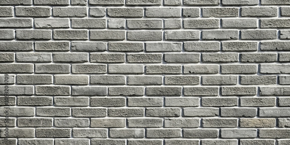 Fototapeta premium Rough grey brick wall texture with uneven pattern , texture, grey, brick, wall, background, rough, surface, uneven