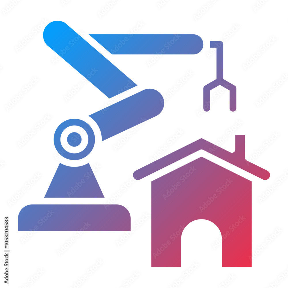 House Construction icon style House Construction icon style