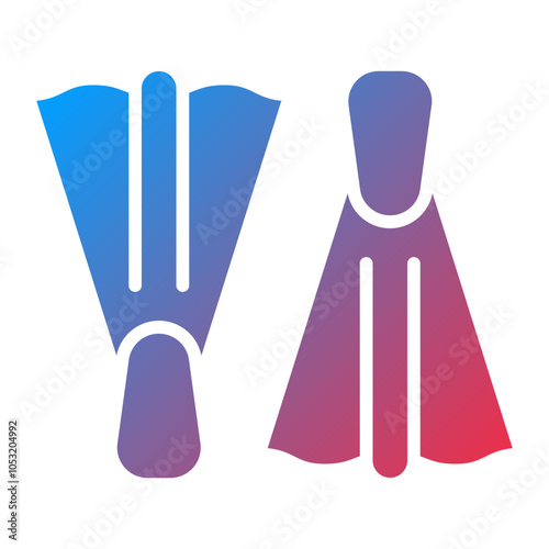 Diving Flippers icon style