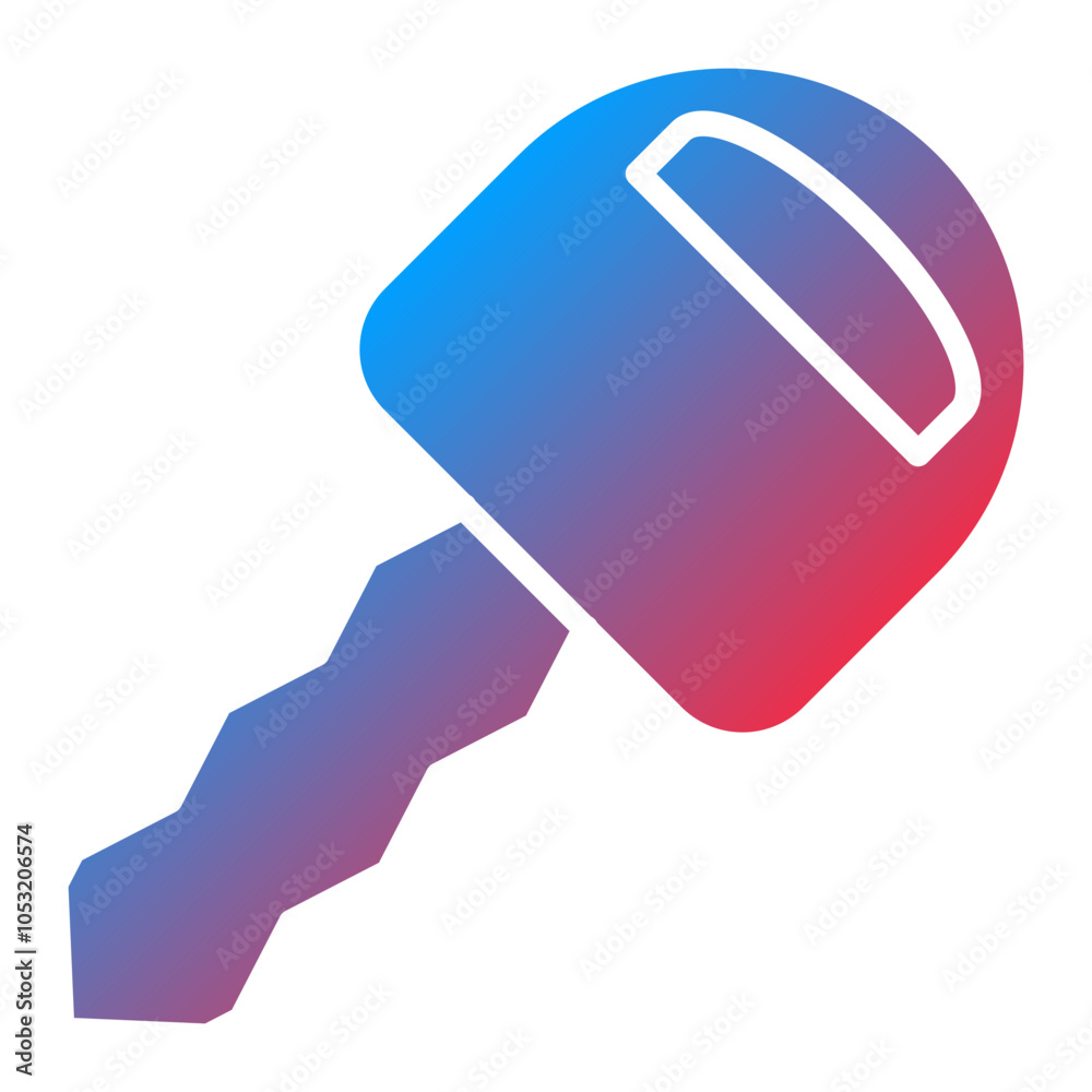Car Key icon style