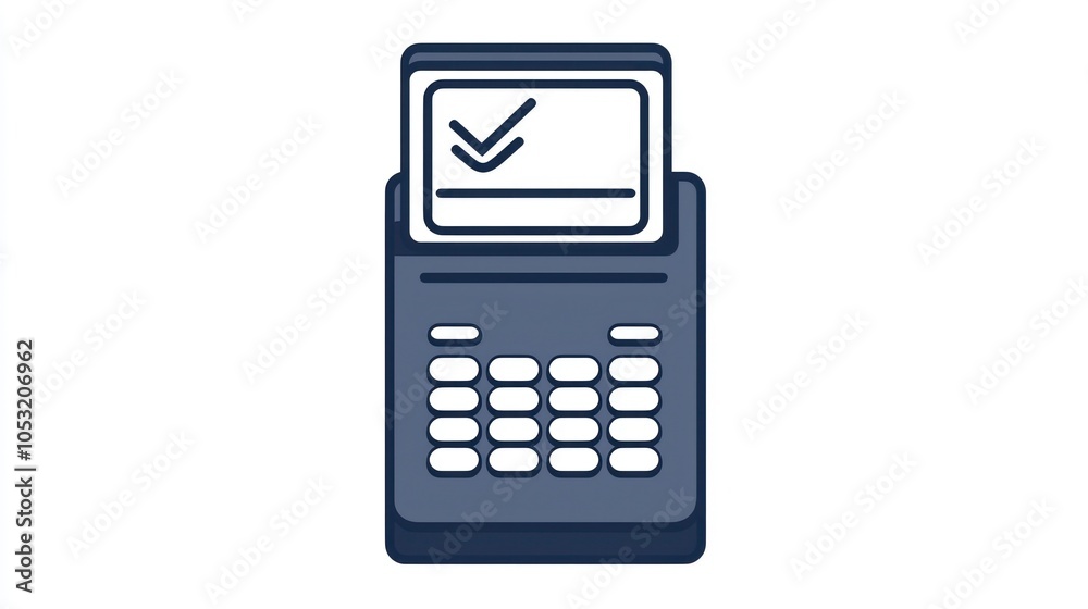 Obraz premium Modern payment processing symbolized in a sleek glyph icon.