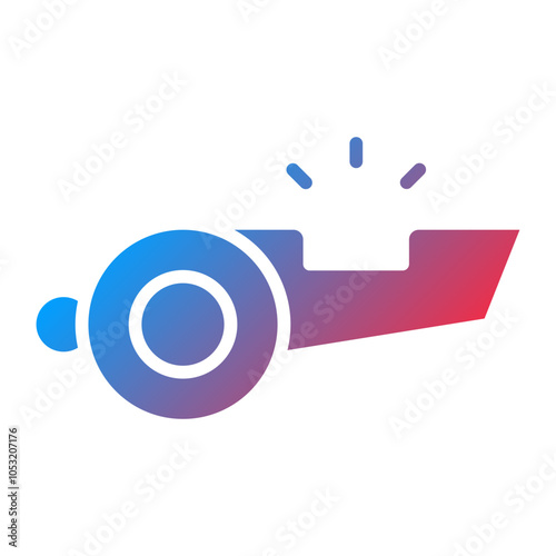 Whistle icon style