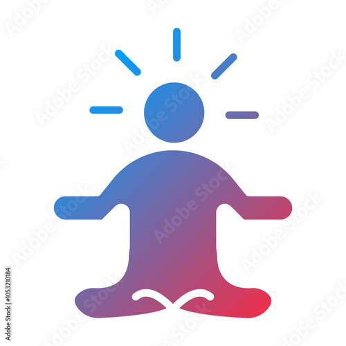 Meditation icon style