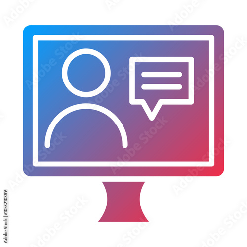 Online Counselling icon style