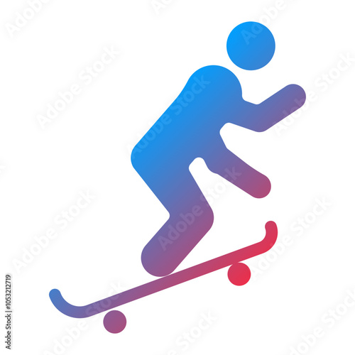 Longboarding icon style