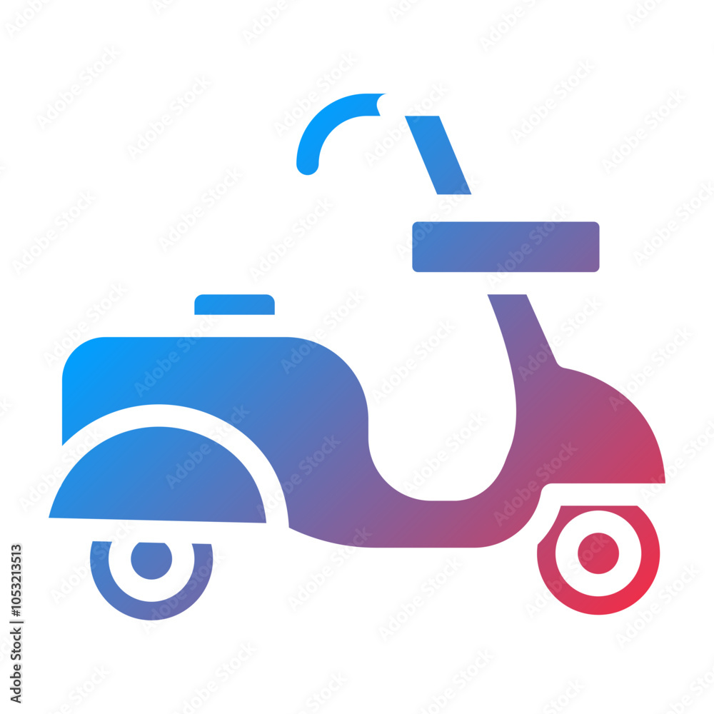 Obraz premium Scooter icon style