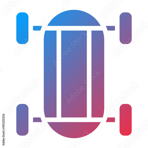 Skateboard icon style