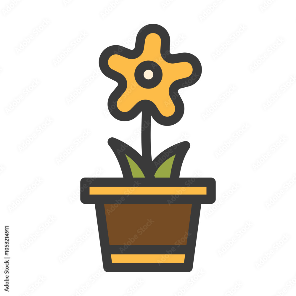 Fototapeta premium flower vase filled style