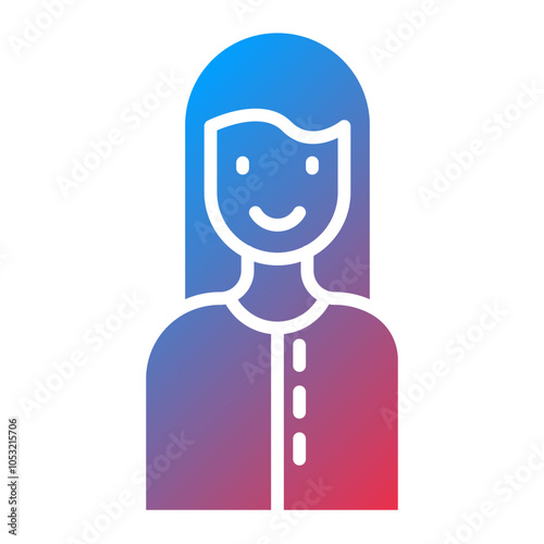 Woman icon style