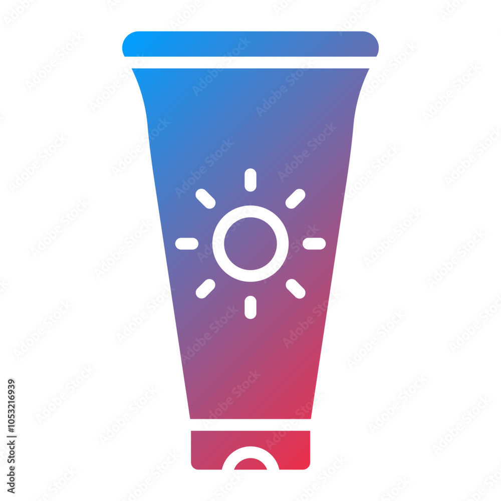 Sunscreen icon style
