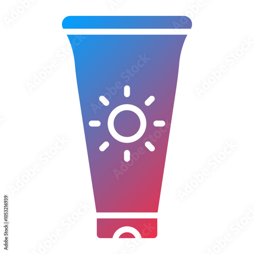 Sunscreen icon style