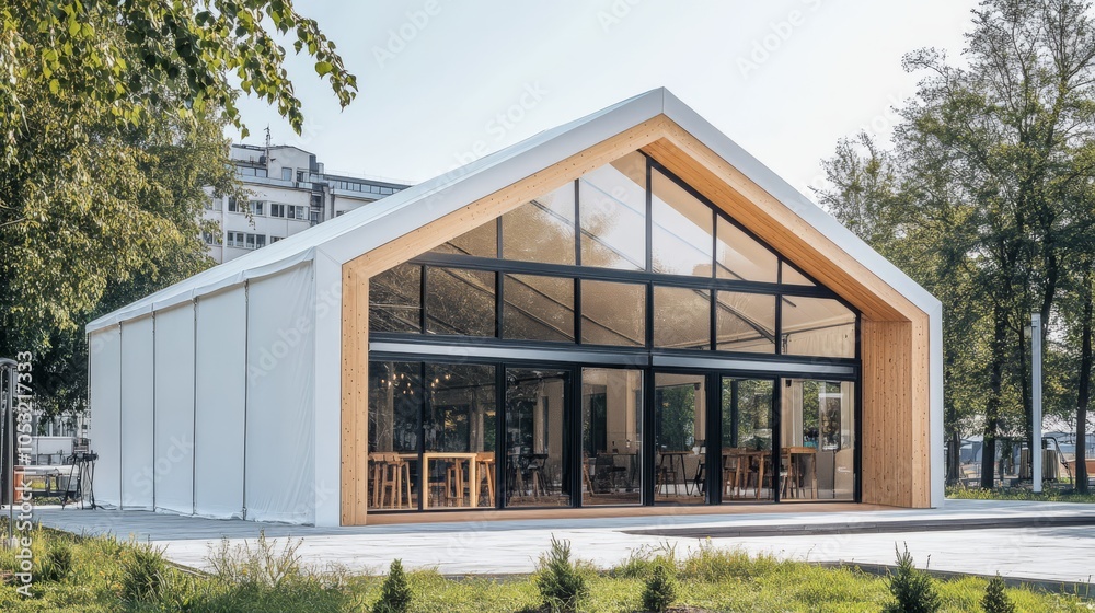 Obraz premium Modern Architectural Pavilion