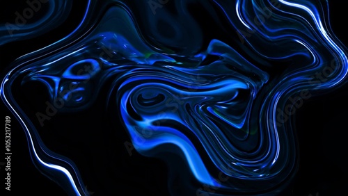 Abstract background oily glossy material twisted liquid d4