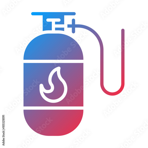 Gas Bottle icon style