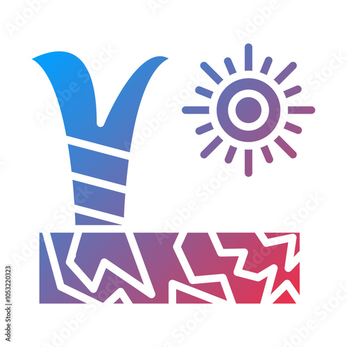 Drought icon style