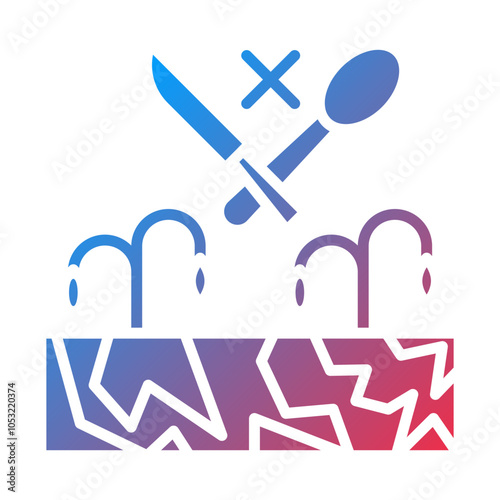 Food Scarcity icon style