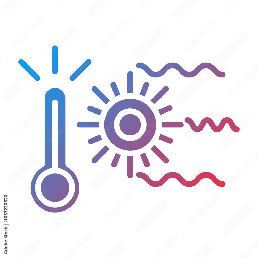 Heat Wave icon style Heat Wave icon style