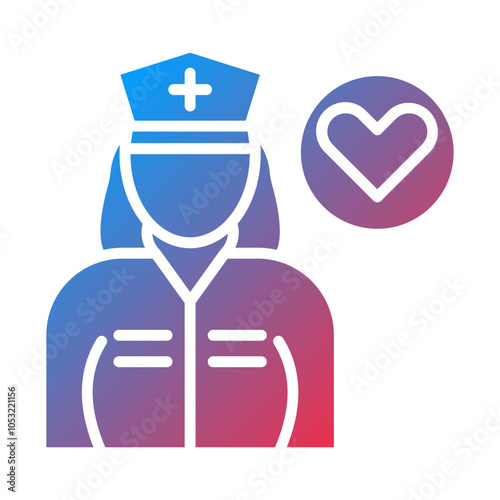 Caregiver Female icon style